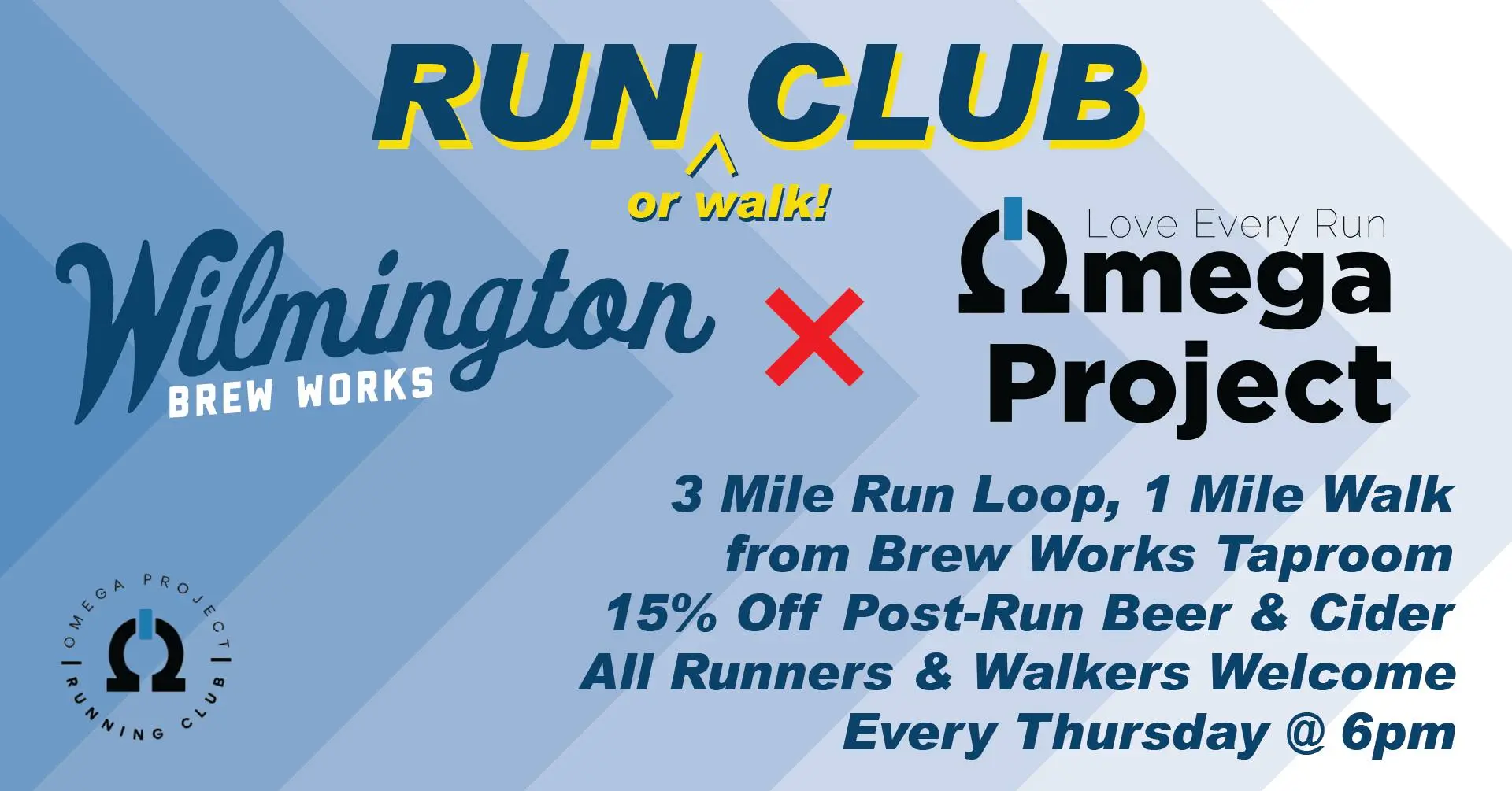 Run Club WBW x Omega Project IN Wilmington